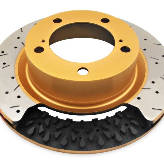 DBA 2009-2013 Cadillac CTS-V V Series Front Slotted T3 4000 Series Uni-Directional Rotor w/Black Hub-Brake Rotors - Slotted-DBA-DBA42608BLKXS-SMINKpower Performance Parts