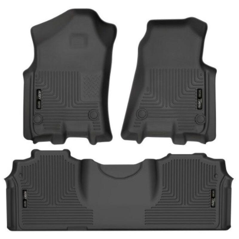 Husky Liners 19-21 RAM 2500/3500 Mega Cab Weatherbeater Front and 2nd Seat Floor Liners - Black - SMINKpower Performance Parts HSL94131 Husky Liners