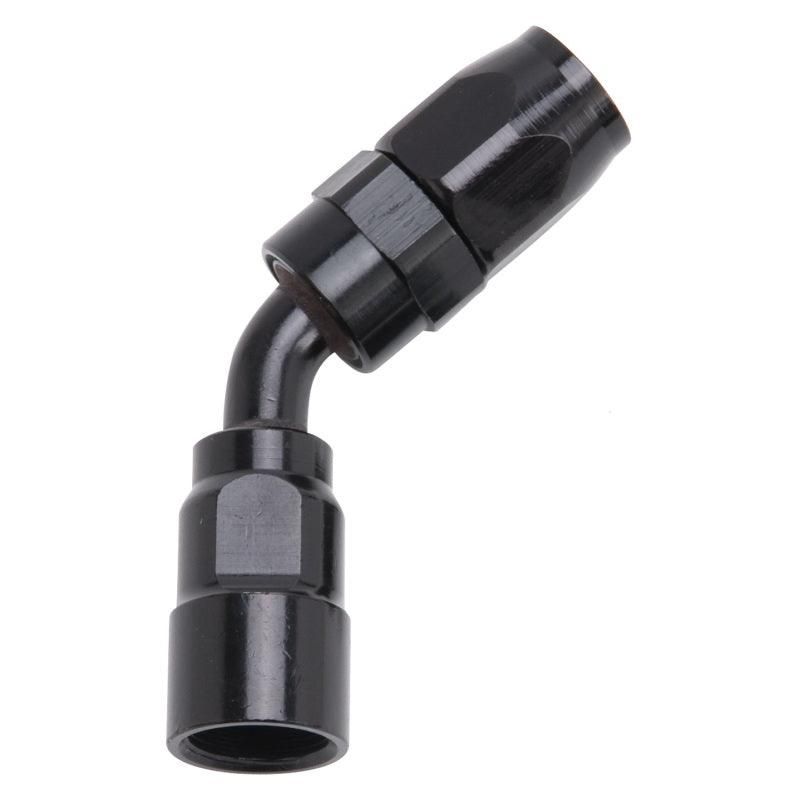 Russell Performance -8 AN Black 45 Degree Full Flow Hose End - SMINKpower Performance Parts RUS610105 Russell