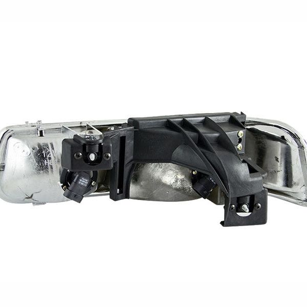 ANZO 1999-2002 Chevrolet Silverado 1500 Crystal Headlights Chrome-Headlights-ANZO-ANZ111011-SMINKpower Performance Parts