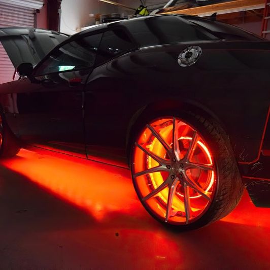 Oracle LED Illuminated Wheel Rings - Double LED - Red - SMINKpower Performance Parts ORL4228-003 ORACLE Lighting