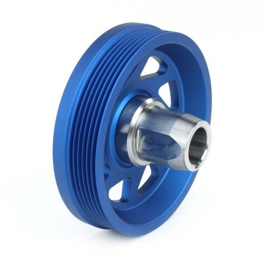 Perrin 2022 BRZ/86 / 19-22 Subaru WRX Lightweight Crank Pulley (FA/FB Eng w/Small Hub) - Blue - SMINKpower Performance Parts PERPSP-ENG-106BL Perrin Performance