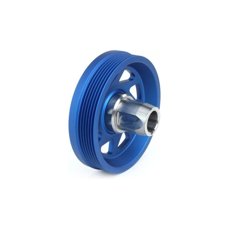 Perrin 19-21 Subaru WRX / 16-18 Forester Lightweight Crank Pulley (FA/FB Engines w/Large Hub) - Blue - SMINKpower Performance Parts PERPSP-ENG-104BL Perrin Performance