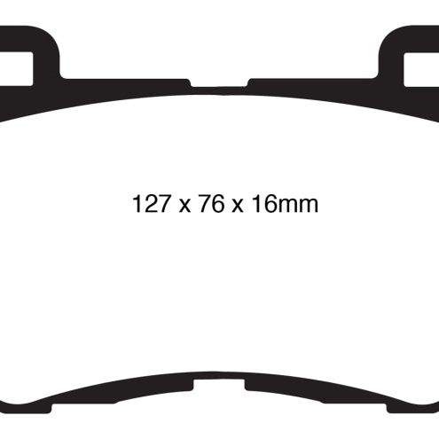 EBC 08-13 Infiniti FX50 5.0 Redstuff Front Brake Pads-Brake Pads - Performance-EBC-EBCDP31823C-SMINKpower Performance Parts