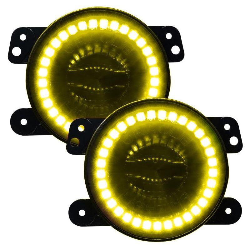 Oracle Jeep Wrangler JK/JL/JT High Performance W LED Fog Lights - ColorSHIFT w/o Controller - SMINKpower Performance Parts ORL5846-334 ORACLE Lighting