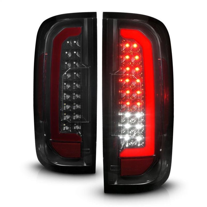 ANZO 15-21 Chevrolet Colorado Full LED Tail Lights w/ Red Lightbar Black Housing Smoke Lens - SMINKpower Performance Parts ANZ311433 ANZO