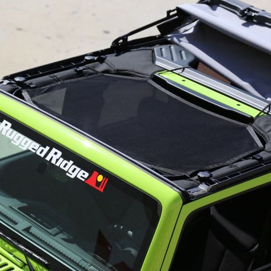 Rugged Ridge Eclipse Sun Shade Front 07-18 Jeep Wrangler JK - SMINKpower Performance Parts RUG13579.04 Rugged Ridge