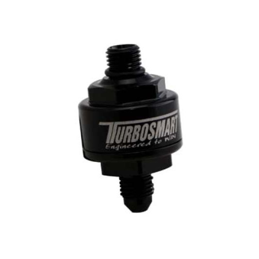 Turbosmart Billet Turbo Oil Feed Filter w/ 44 Micron Pleated Disc AN-4 Male to AN-4 ORB- Black-Oil Filter Other-Turbosmart-TURTS-0804-1003-SMINKpower Performance Parts