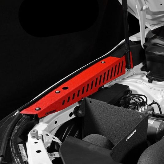 Perrin 22-23 Subaru WRX Fender Shroud Set - Red - SMINKpower Performance Parts PERPSP-ENG-551RD Perrin Performance