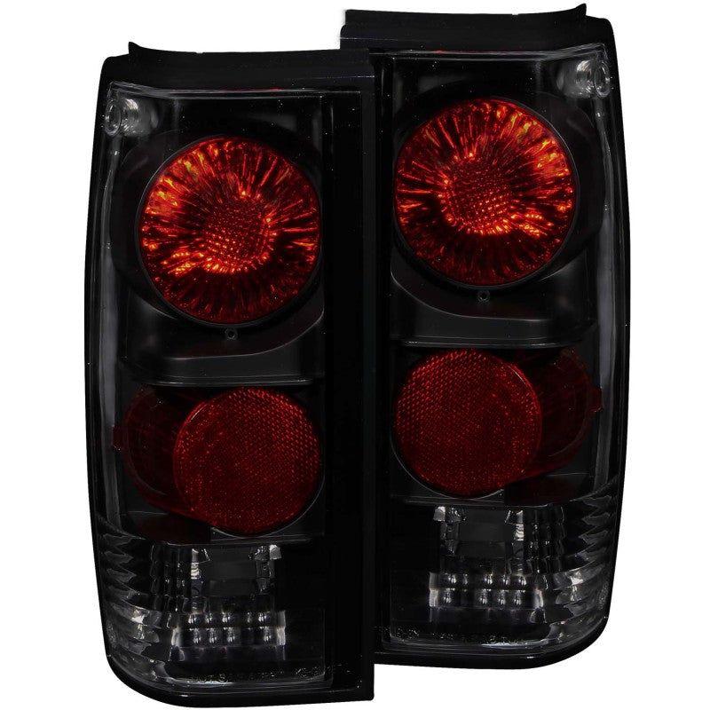 ANZO 1982-1994 Chevrolet S-10 Taillights Dark Smoke-Tail Lights-ANZO-ANZ211163-SMINKpower Performance Parts