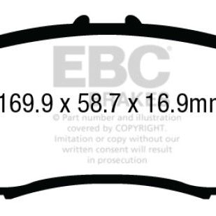 EBC 14+ Acura MDX 3.5 Yellowstuff Front Brake Pads-Brake Pads - Performance-EBC-EBCDP43024R-SMINKpower Performance Parts