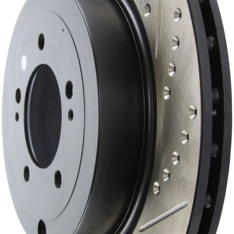 StopTech Slotted & Drilled Sport Brake Rotor-Brake Rotors - Slot & Drilled-Stoptech-STO127.46075L-SMINKpower Performance Parts