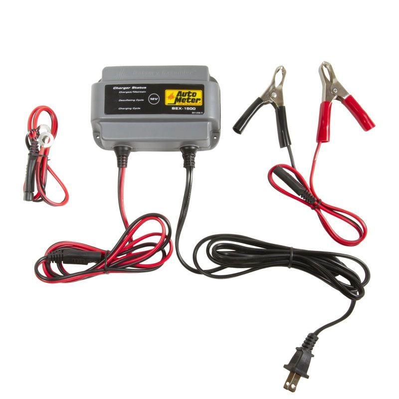 Autometer Battery Charger/Maintainer 12V/1.5A-Battery Chargers-AutoMeter-ATMBEX-1500-SMINKpower Performance Parts