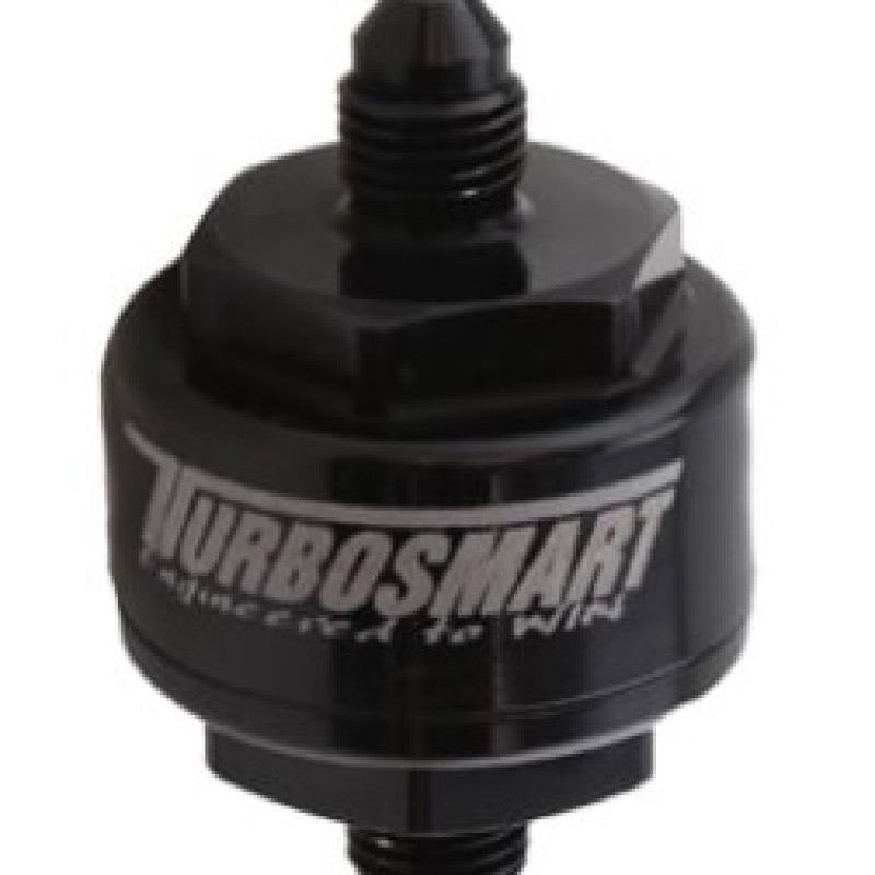 Turbosmart Billet Turbo Oil Feed Filter w/ 44 Micron Pleated Disc AN-4 Male Inlet - Black-Oil Filter Other-Turbosmart-TURTS-0804-1002-SMINKpower Performance Parts