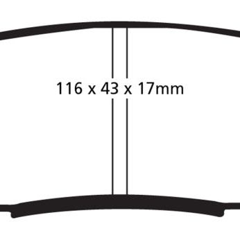 EBC 08+ Lexus LX570 5.7 Greenstuff Rear Brake Pads-Brake Pads - Performance-EBC-EBCDP61816-SMINKpower Performance Parts