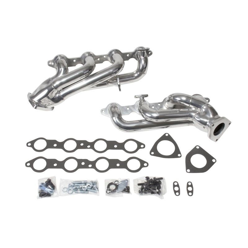 BBK 99-04 GM Truck SUV 4.8 5.3 Shorty Tuned Length Exhaust Headers - 1-3/4 Silver Ceramic-Headers & Manifolds-BBK-BBK40050-SMINKpower Performance Parts