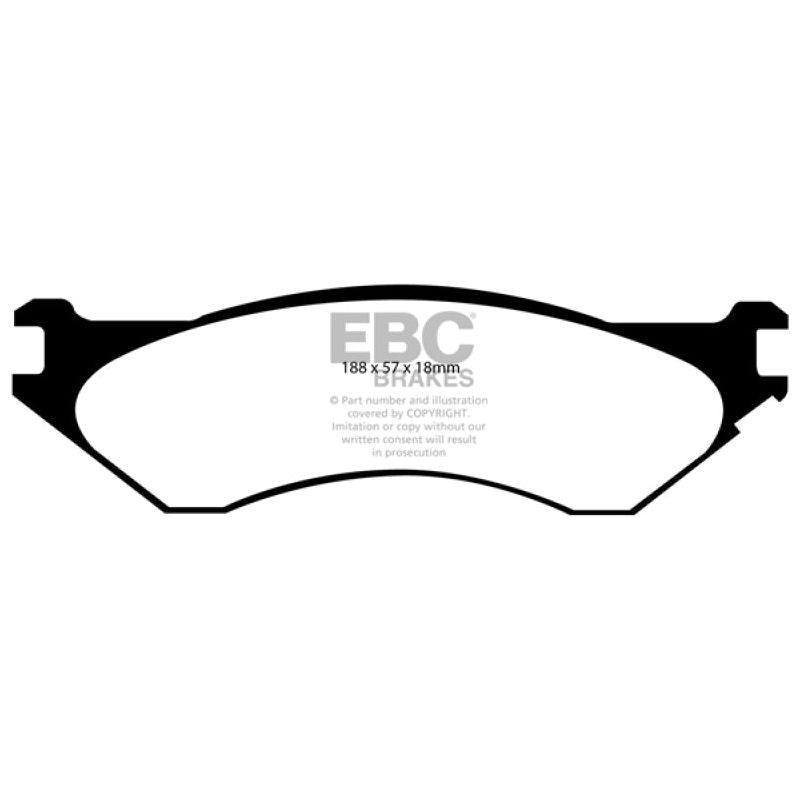 EBC 06-11 Dodge Ram 1500 Mega Cab 2WD Greenstuff Rear Brake Pads-Brake Pads - Performance-EBC-EBCDP61729-SMINKpower Performance Parts