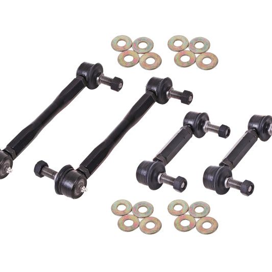 BMR 15-17 S550 Mustang Front and Rear Sway Bar End Link Kit - Black-Suspension Arms & Components-BMR Suspension-BMRELK012-SMINKpower Performance Parts