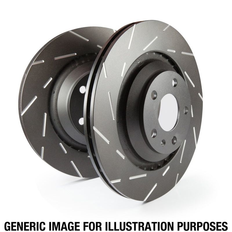 EBC 06-09 BMW Z4 3.0 Si USR Slotted Front Rotors-Brake Rotors - Slotted-EBC-EBCUSR1002-SMINKpower Performance Parts