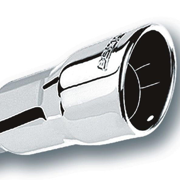 Borla 3in Inlet 4.25in Round Rolled Angle Cut x 4in Long Universal Exhaust Tips-Tips-Borla-BOR20251-SMINKpower Performance Parts