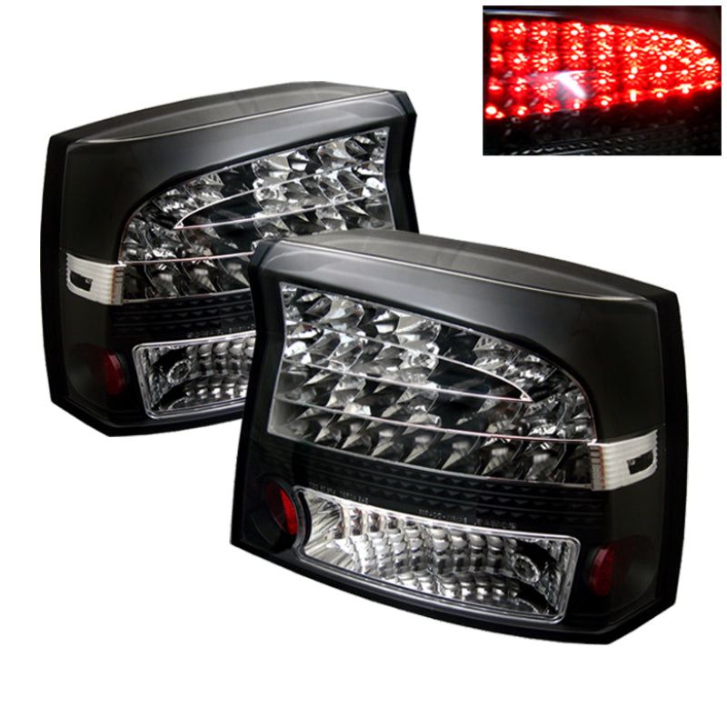 Spyder Dodge Charger 06-08 LED Tail Lights Black ALT-YD-DCH05-LED-BK-Tail Lights-SPYDER-SPY5002273-SMINKpower Performance Parts