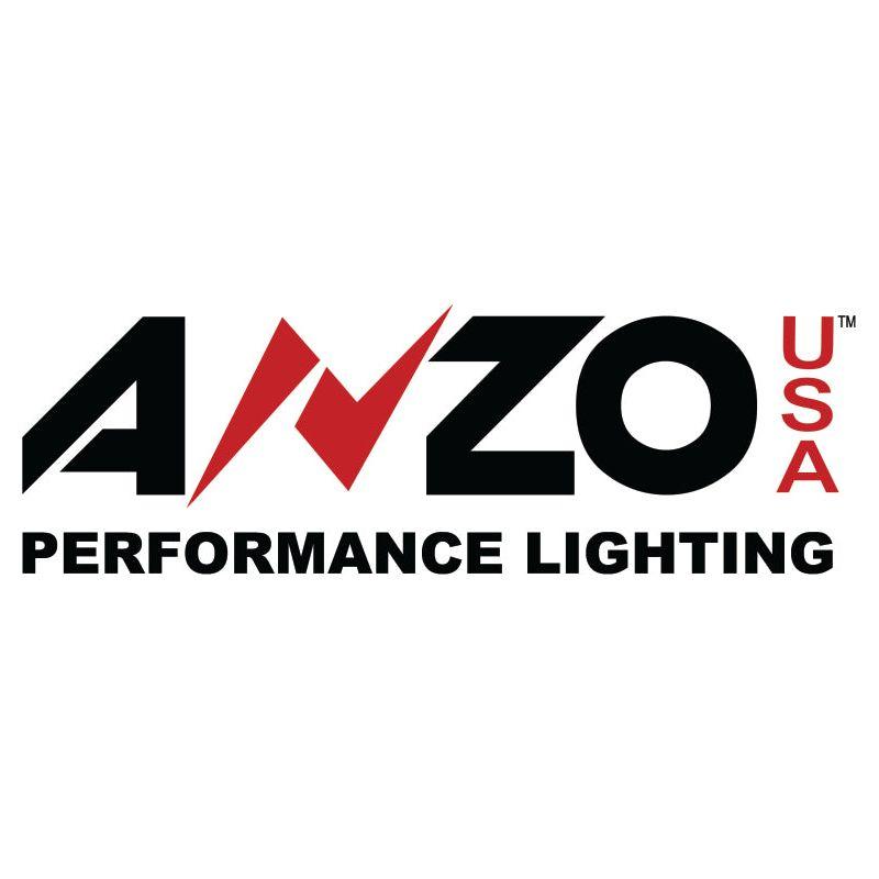 ANZO LED Headlights Universal 7in ROUND LED Universal Headlight Black (Pair)-Headlights-ANZO-ANZ881036-SMINKpower Performance Parts