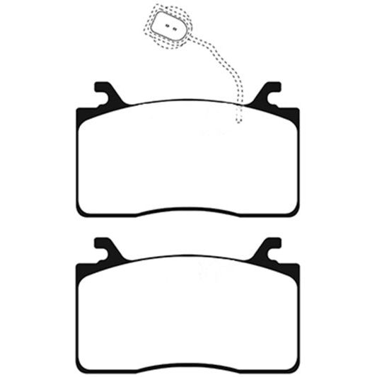 EBC 2016+ Alfa Romeo Guilia 2.0T Yellowstuff Front Brake Pads-Brake Pads - Performance-EBC-EBCDP42325R-SMINKpower Performance Parts