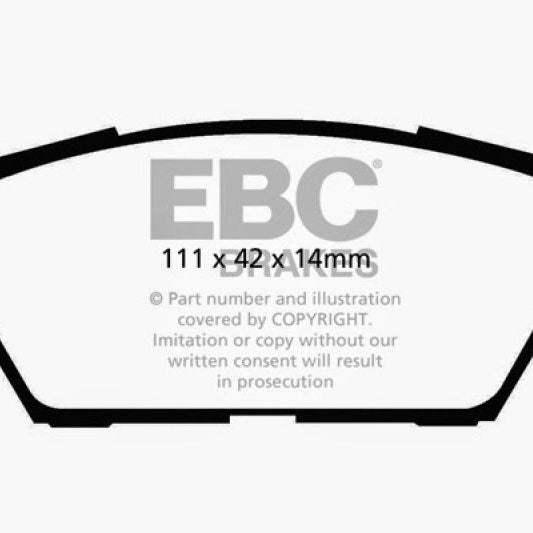 EBC 06-09 Ford Fusion 2.3 Redstuff Rear Brake Pads-Brake Pads - Performance-EBC-EBCDP31766C-SMINKpower Performance Parts