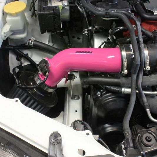 Perrin 18-21 Subaru STI Cold Air Intake - Hyper Pink - SMINKpower Performance Parts PERPSP-INT-326HP Perrin Performance