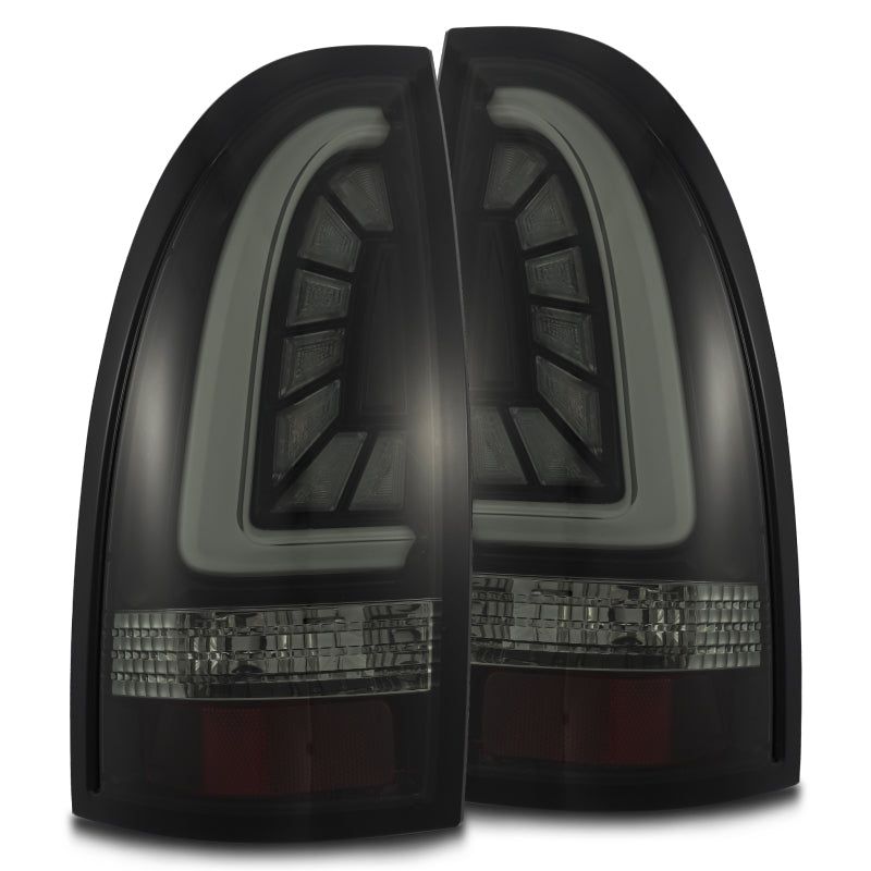AlphaRex 05-15 Toyota Tacoma PRO-Series LED Tail Lights Jet Black-Tail Lights-AlphaRex-ARX680030-SMINKpower Performance Parts
