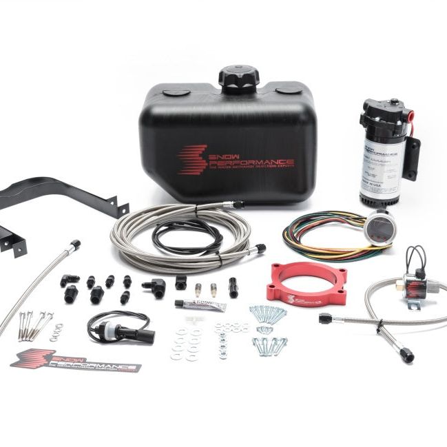 Snow Performance 10-15 Camaro Stg 2 Boost Cooler F/I Water Injection Kit (SS Braided Line & 4AN)-Water Meth Kits-Snow Performance-SNOSNO-2160-BRD-SMINKpower Performance Parts