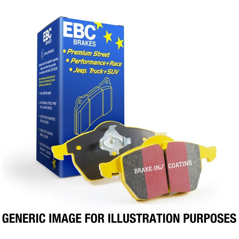 EBC 15-16 Ford Focus RS Yellowstuff Front Brake Pads-Brake Pads - Performance-EBC-EBCDP42274R-SMINKpower Performance Parts