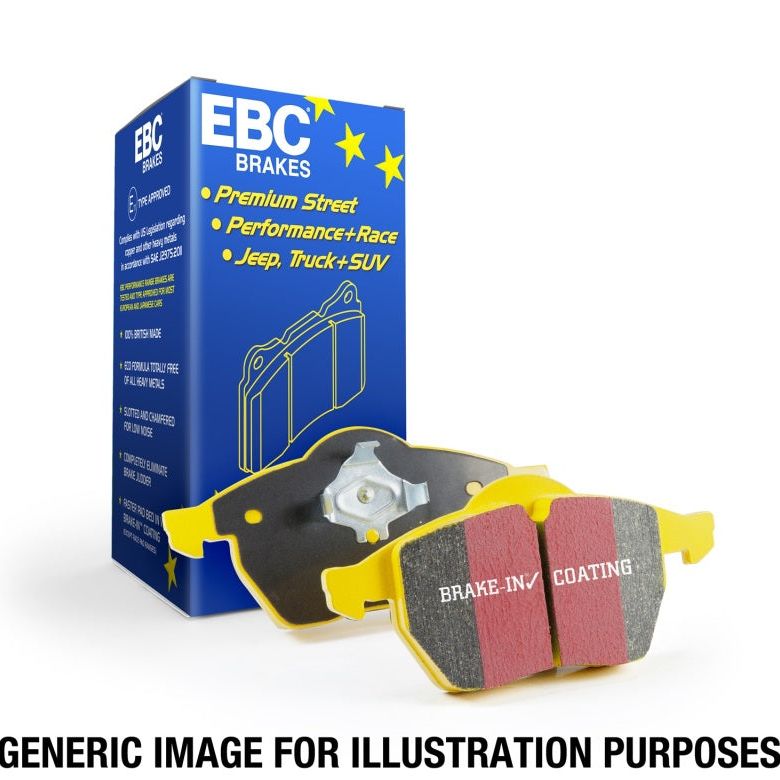 EBC 10+ Ford Fiesta 1.6L (Excl ST) Yellowstuff Front Brake Pads-Brake Pads - Performance-EBC-EBCDP42002R-SMINKpower Performance Parts