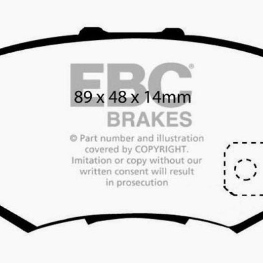 EBC 97 Acura CL 2.2 Greenstuff Rear Brake Pads-Brake Pads - Performance-EBC-EBCDP21193-SMINKpower Performance Parts