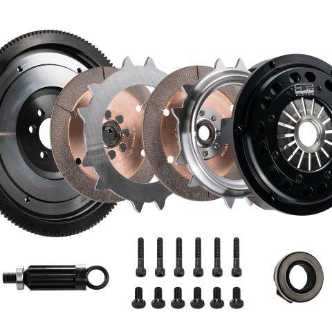 DKM Clutch 09-10 BMW 135i Segmented Ceramic Twin Disc Clutch Kit w/Flywheel (850 ft/lbs Torque)-Clutch Kits - Multi-DKM Clutch-DKMMSC-006-074-SMINKpower Performance Parts