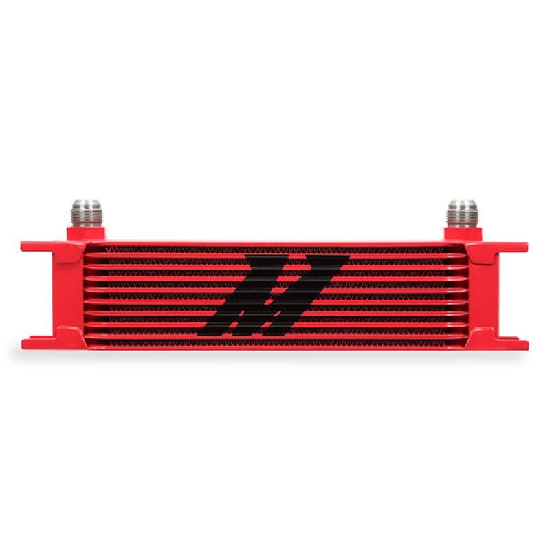 Mishimoto Universal 10 Row Oil Cooler - Red - SMINKpower Performance Parts MISMMOC-10RD Mishimoto