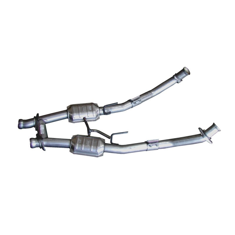 BBK 94-95 Mustang 5.0 High Flow H Pipe With Catalytic Converters - 2-1/2