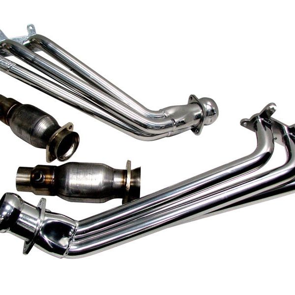 BBK 10-11 Camaro V6 Long Tube Exhaust Headers With Converters - 1-5/8 Chrome - SMINKpower Performance Parts BBK4041 BBK