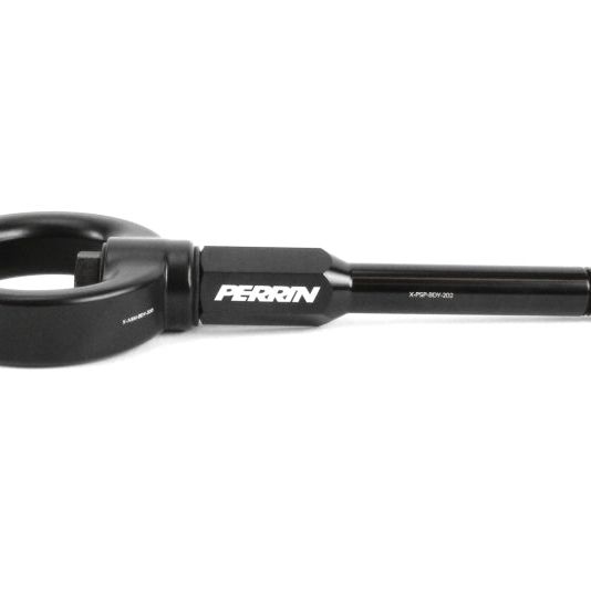 Perrin 02-07 Subaru WRX/STI Tow Hook Kit (Front) - Flat Black-Tow Hooks-Perrin Performance-PERPSP-BDY-230BK-SMINKpower Performance Parts