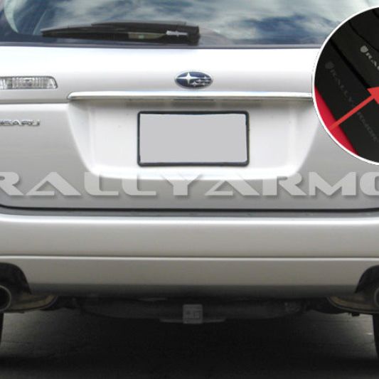 Rally Armor 05-09 Subaru Legacy GT / Outback Black UR Mud Flap w/ Silver Logo-Mud Flaps-Rally Armor-RALMF4-UR-BLK/SIL-SMINKpower Performance Parts