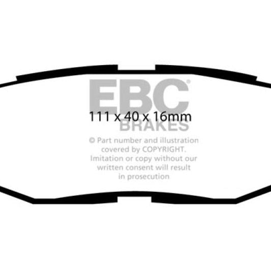 EBC 12+ Scion FR-S 2 Yellowstuff Rear Brake Pads-Brake Pads - Performance-EBC-EBCDP41758R-SMINKpower Performance Parts