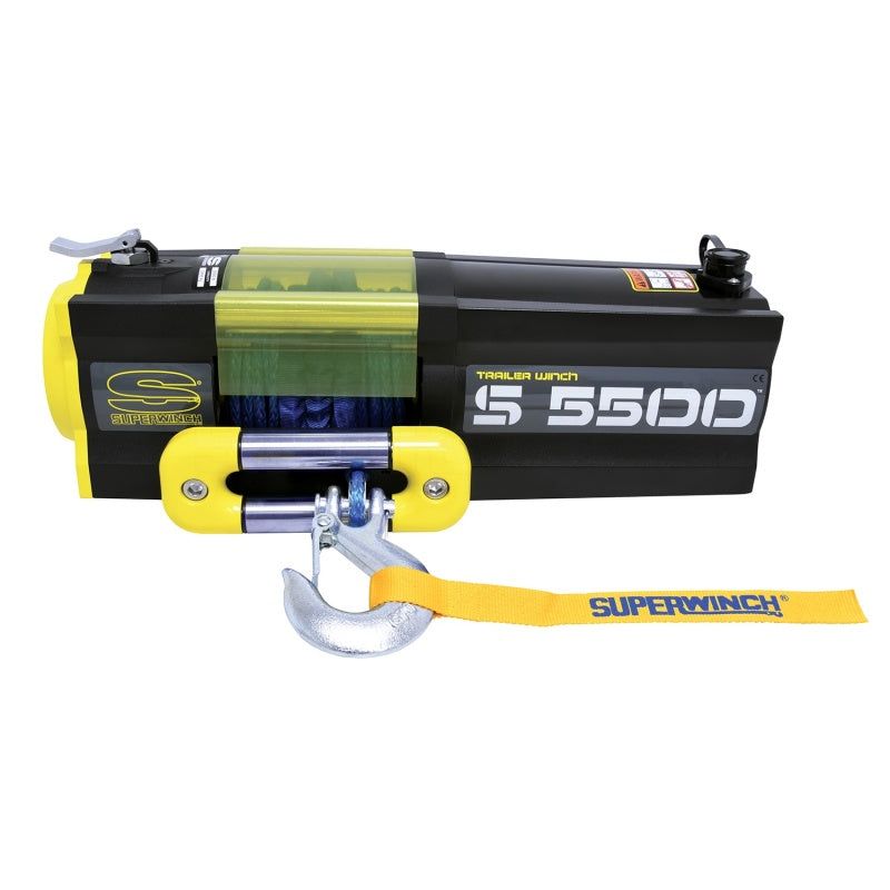 Superwinch 5500 LBS 12V DC 1/4in x 60ft Synthetic Rope S5500 Winch - SMINKpower Performance Parts SUW1455201 Superwinch