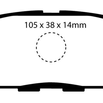 EBC 10-13 Infiniti FX35 3.5 Greenstuff Rear Brake Pads-Brake Pads - Performance-EBC-EBCDP61955-SMINKpower Performance Parts