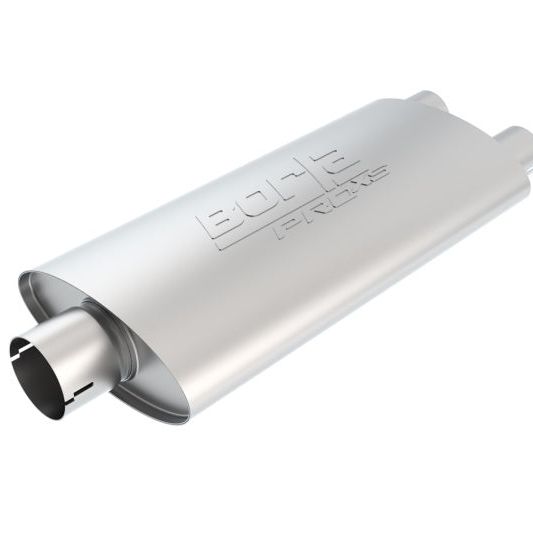 Borla Universal Center/Dual Oval 3in In/2.25in Out 19in x 4in x 9.5in Notched ProXS Muffler-Muffler-Borla-BOR400486-SMINKpower Performance Parts