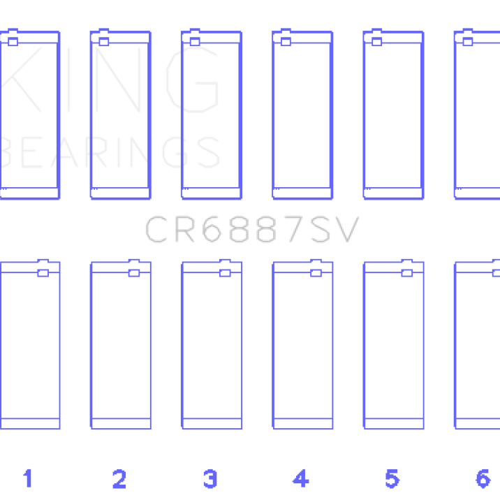 King BMW B58B30A Performance Rod Bearing Set-Bearings-King Engine Bearings-KINGCR6887SV-SMINKpower Performance Parts