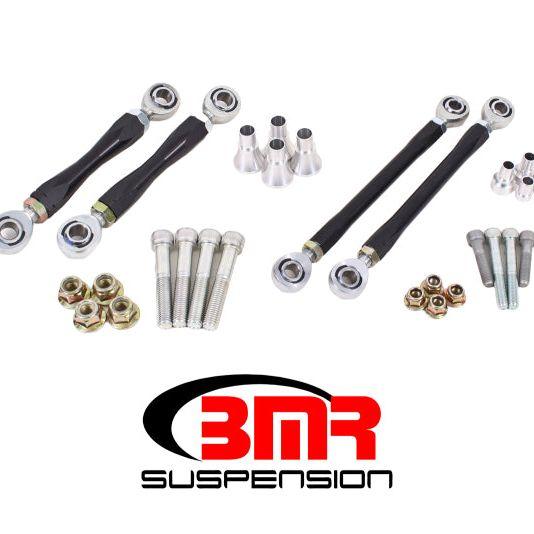 BMR 08-17 Challenger Front and Rear Sway Bar End Link Kit - Black - SMINKpower Performance Parts BMRELK110 BMR Suspension