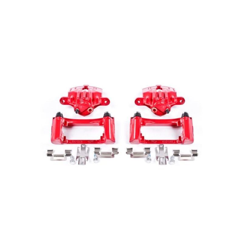 Power Stop 98-02 Chevrolet Camaro Rear Red Calipers w/Brackets - Pair-Brake Calipers - Perf-PowerStop-PSBS4696-SMINKpower Performance Parts