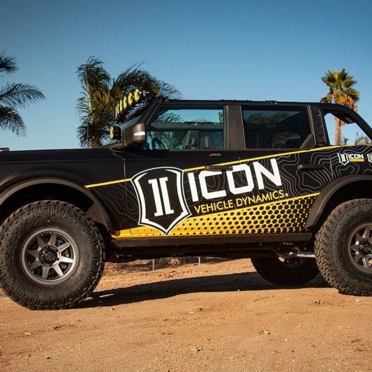 ICON 21+ Ford Bronco Tubular Rear Track Bar Kit - Adjustable - SMINKpower Performance Parts ICO44200T ICON