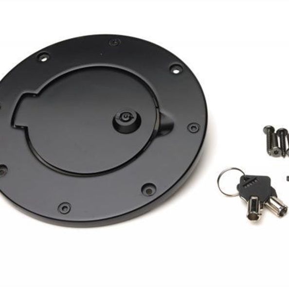 Rampage 2007-2018 Jeep Wrangler(JK) Billet Style Gas Cover - Black-Fuel Caps-Rampage-RAM85007-SMINKpower Performance Parts