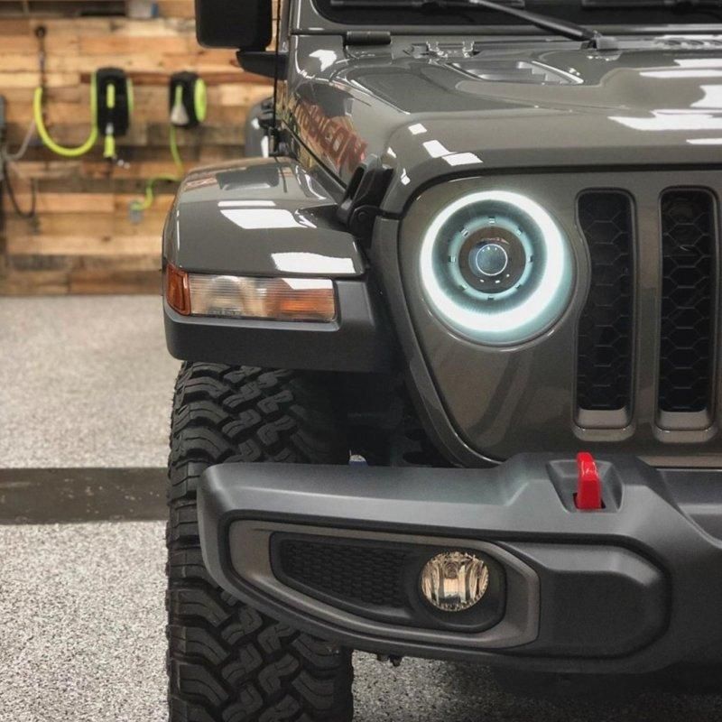 Oracle Oculus Bi-LED Projector Headlights for Jeep JL/Gladiator JT - Graphite Metallic - 5500K - SMINKpower Performance Parts ORL5839-504-PAU ORACLE Lighting